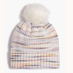 J. Crew Space Dyed Pom Pom Knit Beanie NWT